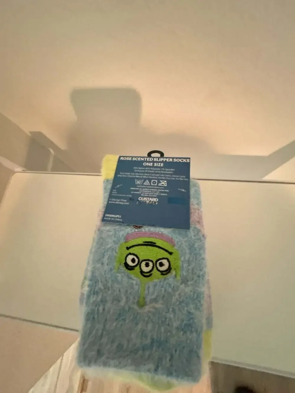 Disney Pixar Toy Story Alien Little Green Men Rose Scented Slipper Socks
